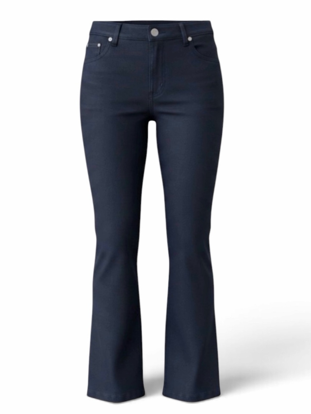 Escada Dark Navy Blue Mid Rise Cotton Blend Bootcut Jeans Size 6